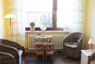 Die hellen und modernen Praxisräume der Zahnarztpraxis Ohm